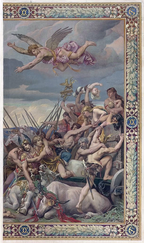 Pantheon - La battaglia di Tolbiac, dettaglio 7